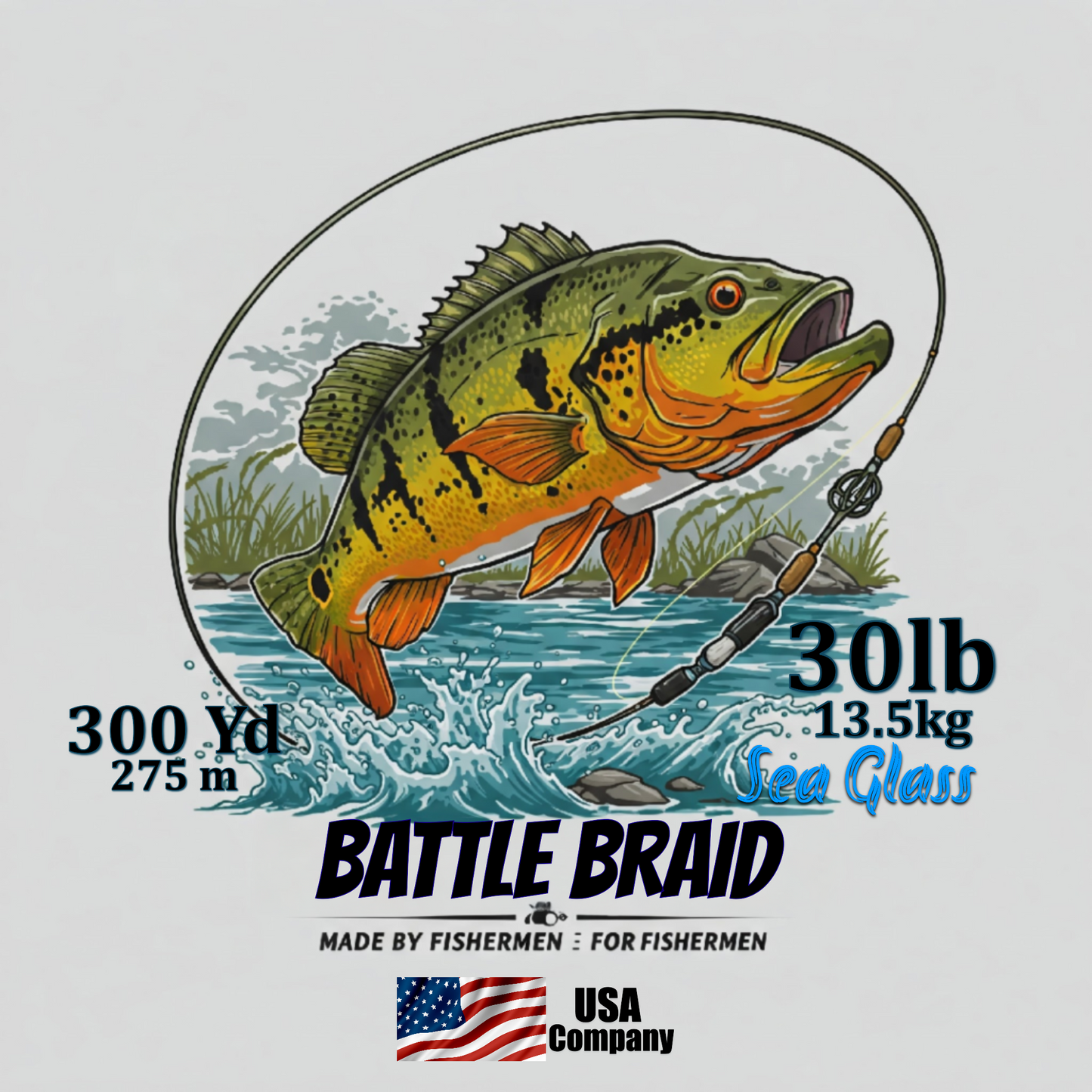 SEA GLASS 300 YARD SPOOL 8x PE