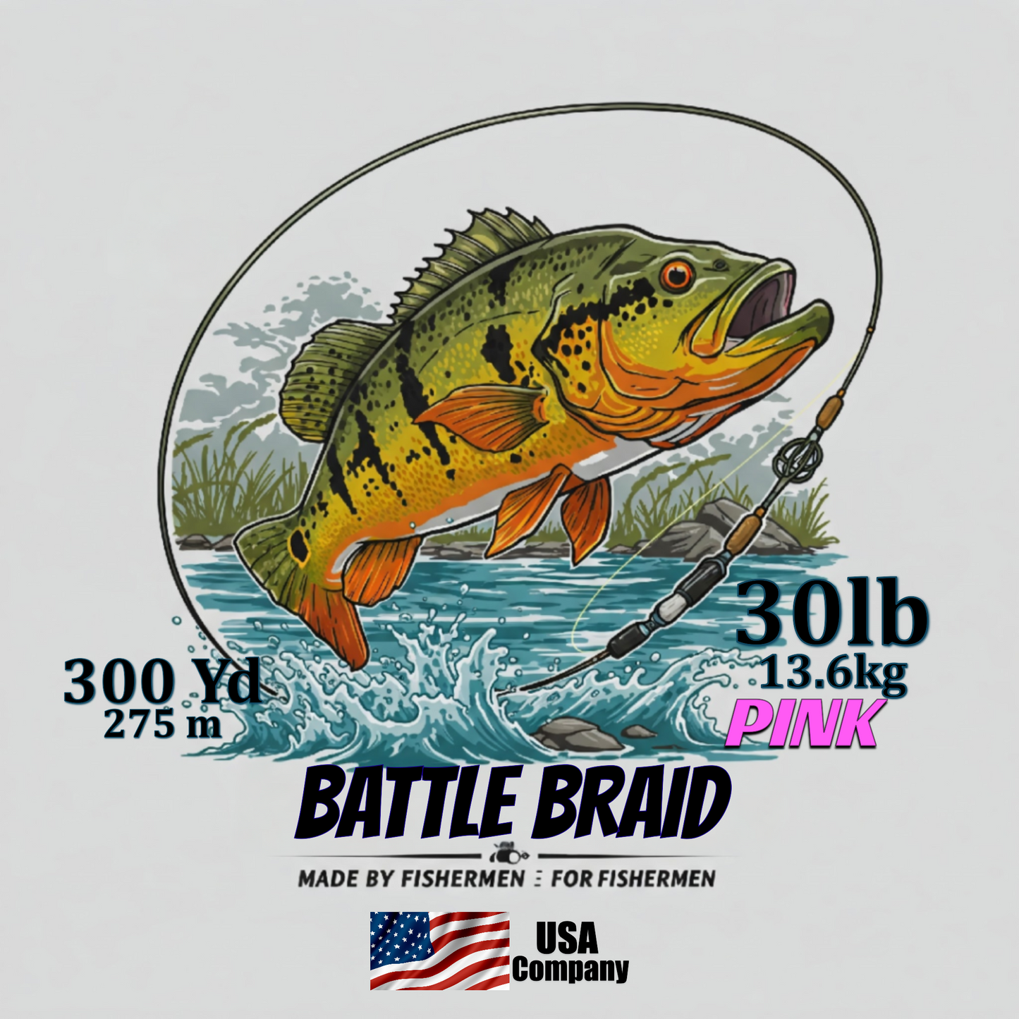 PINK 300 YARD SPOOLS 8x PE
