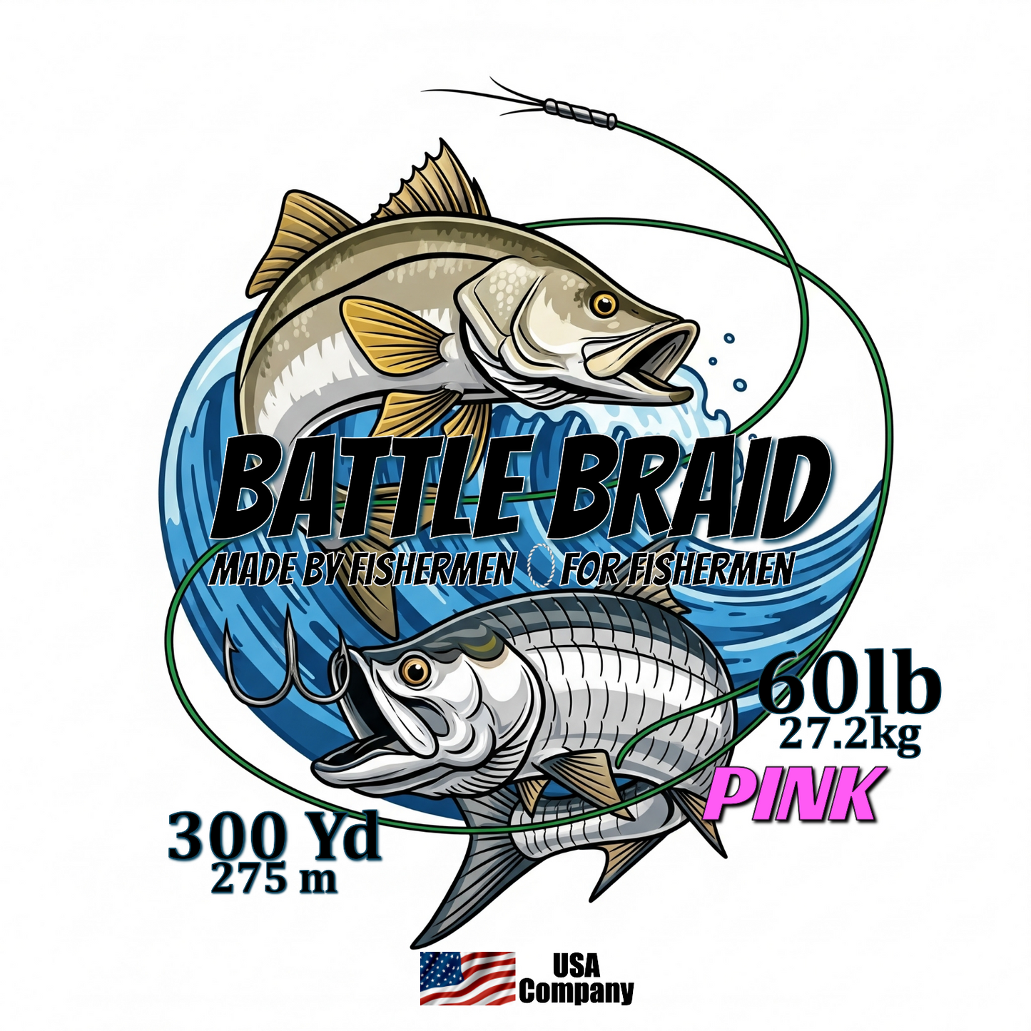 PINK 300 YARD SPOOLS 8x PE