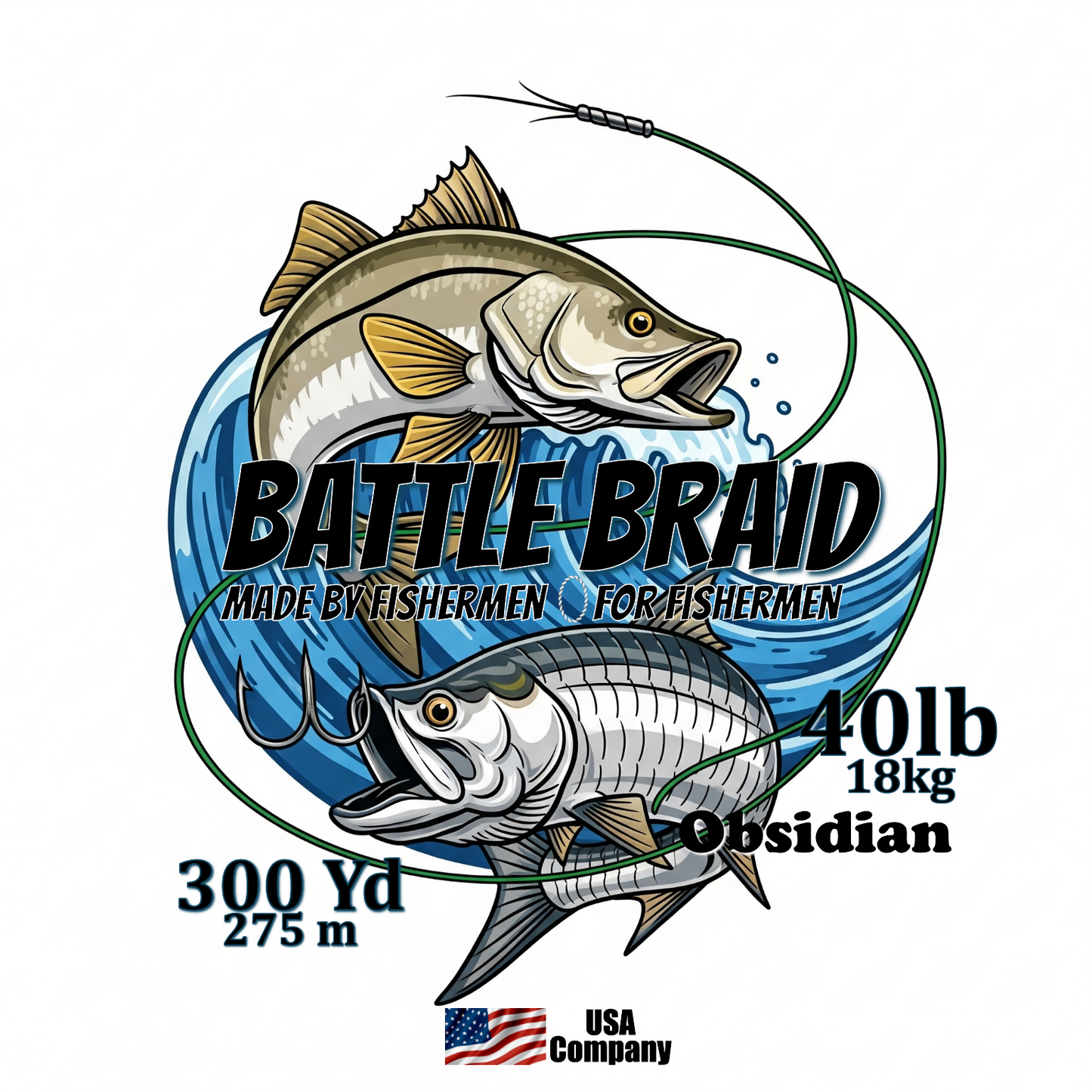 OBSIDIAN 300YRD SPOOL 8x PE